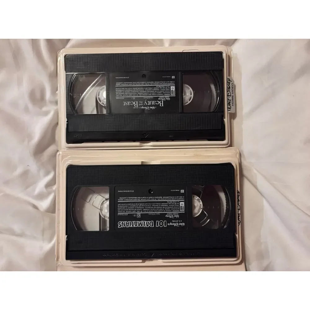 Disney VHS Lot Beauty and the Beast + 101 Dalmatians Black Diamond Classics - Picture 4 of 4